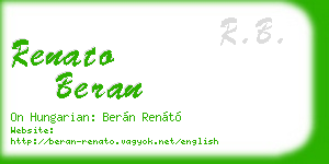 renato beran business card